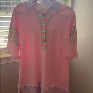 Boutique close out!! Fantastic Fawn oversized, T-shirt, dress, pastel pink